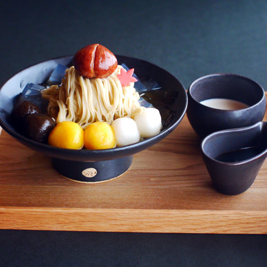 季節のあんみつ「栗のあんみつプレート」 季節のあんみつ「栗のあんみつプレート」